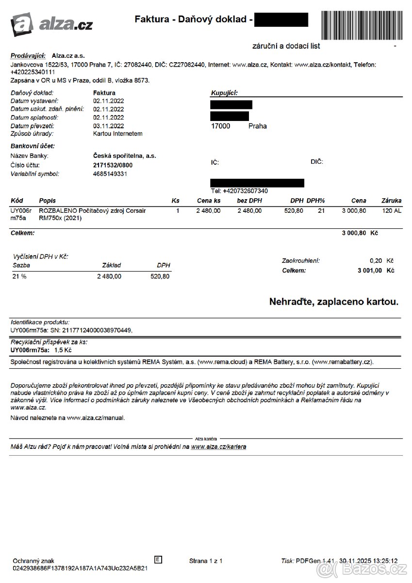 Z270 + i7 7700k + 32 GB RAM + RGB case + Corsair 750 W Gold - 6
