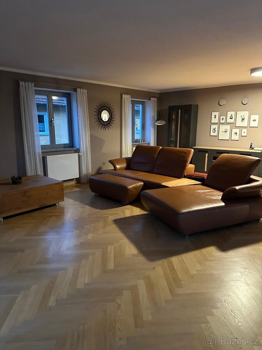 Kvalitní sedací souprava / gauč z pravé kůže - 6