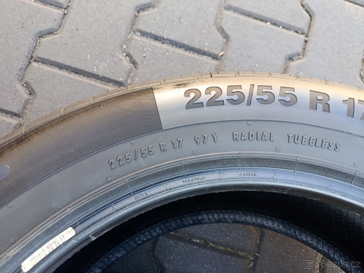 225/55/17 letní pneu continental - 6