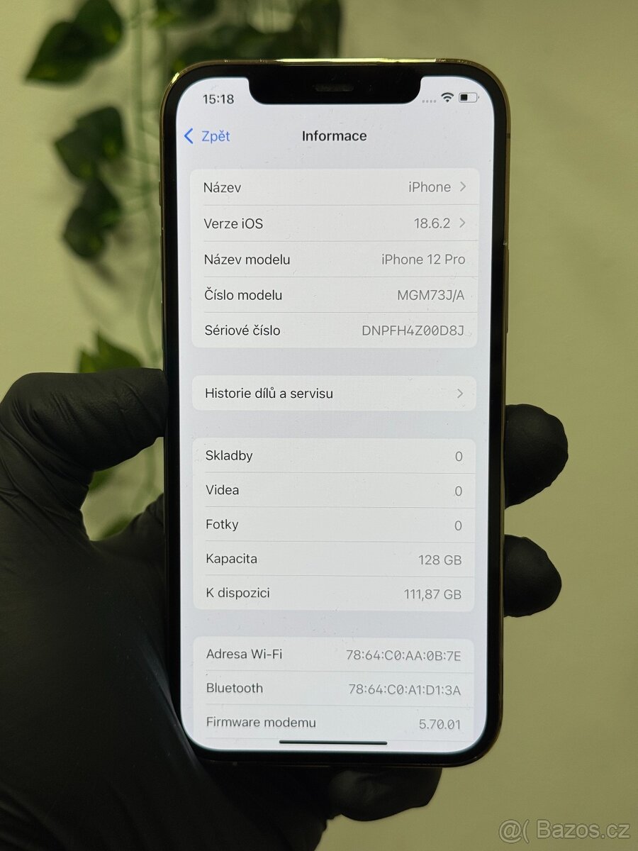 iPhone 12 Pro 128GB zlatý - 100% baterie - 6