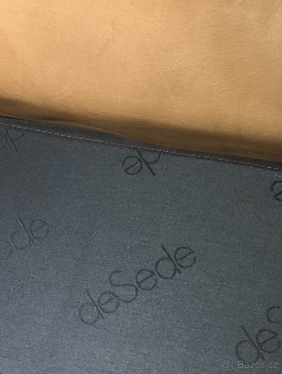 DE SEDE model DS 66 dvoumístná kožená sofa a křeslo 21% DPH - 6