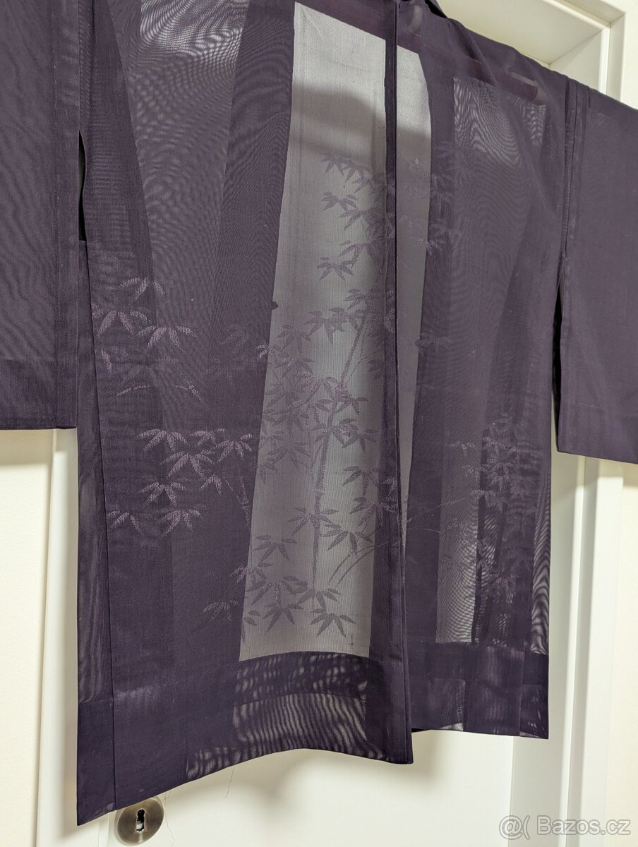 Dámský letní kabátek haori - bambus - 6