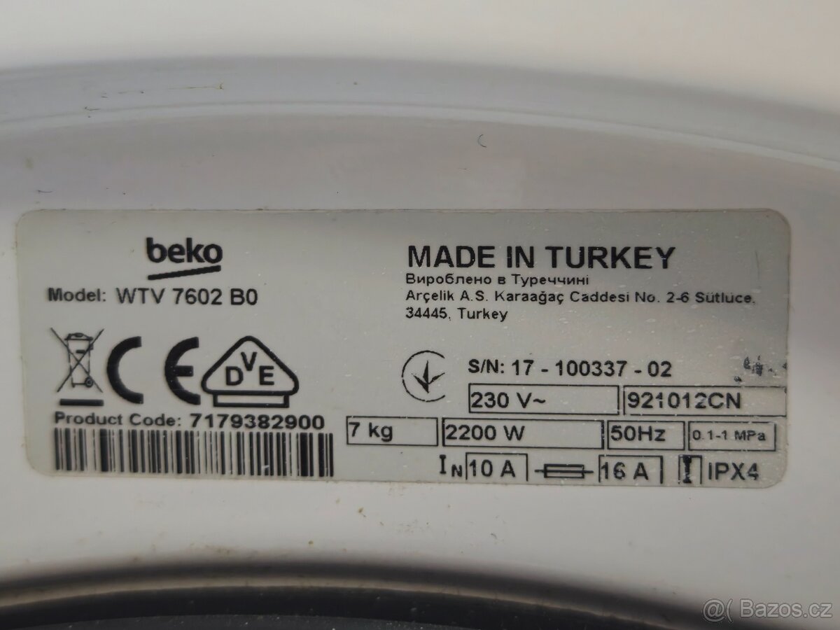 Beko A+++ 7kg 1200ot. - 6