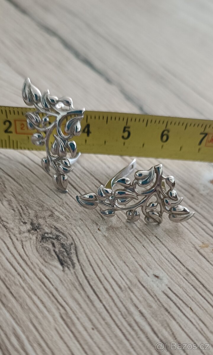 Náušnice stříbro - 6