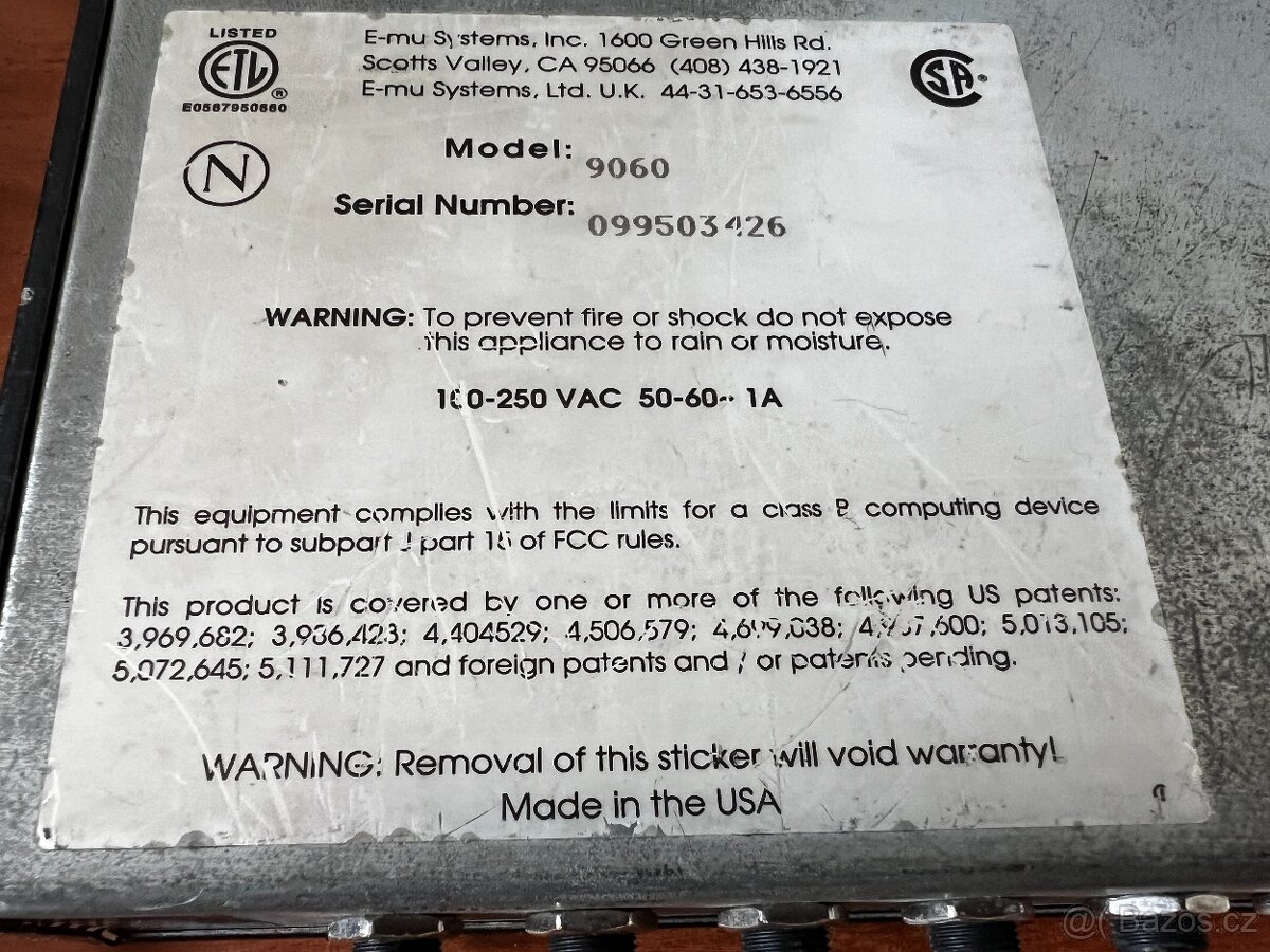 E-MU UltraProteus + 4 karty (ROM i RAM) - 6