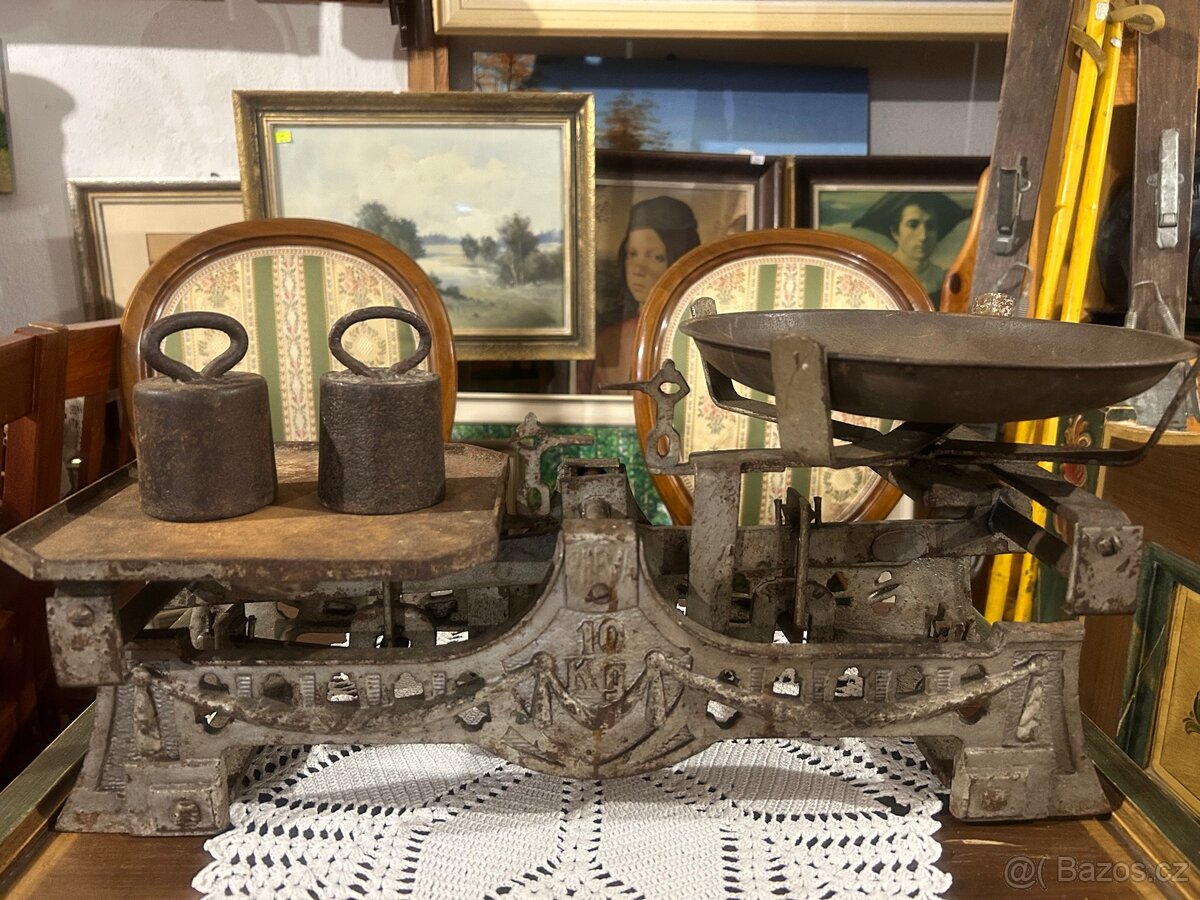 Staré litinové váhy RHEWA kouzlo dávných časů - 6