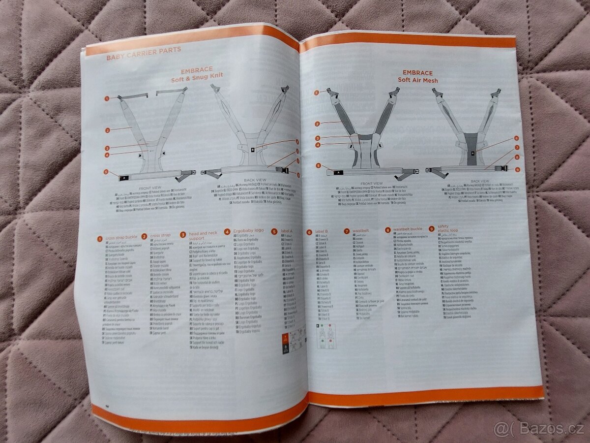 nosítko Ergobaby Embrace - 6