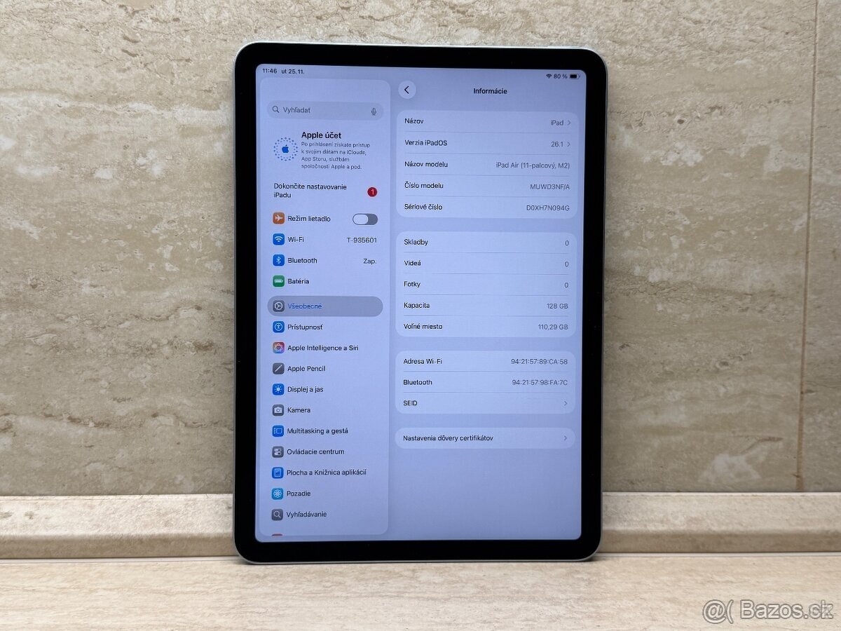 iPad Air 11 M2 128GB Wi-Fi Blue, záruka, 1 cyklus - 6