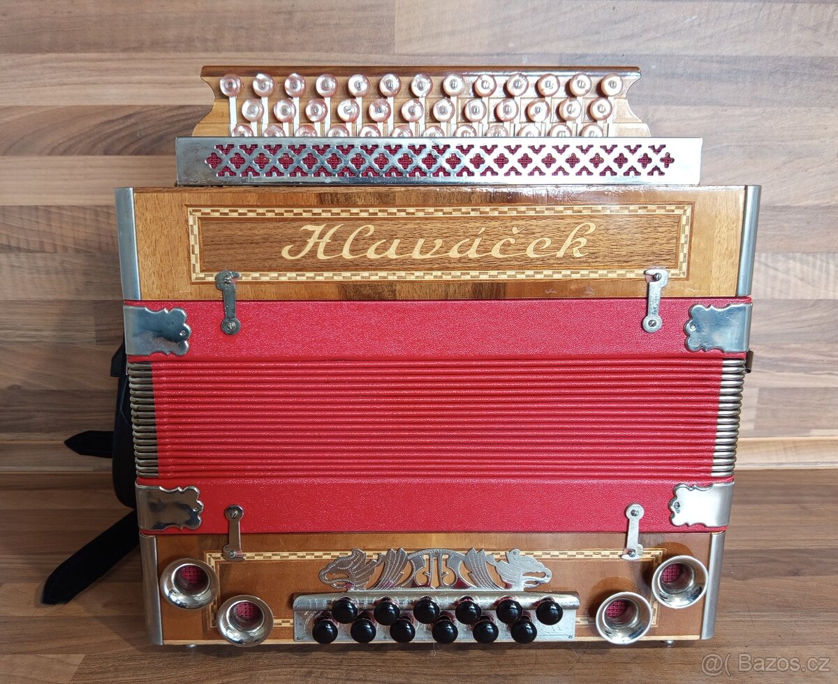 Heligonka (harmonika,akordeon) Hlaváček, jak NOVÁ - 6