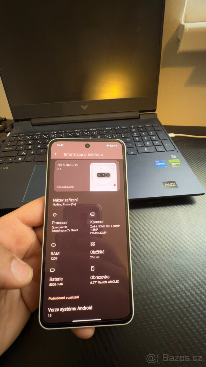 Nothing Phone (3a) 12GB/256GB White - 6