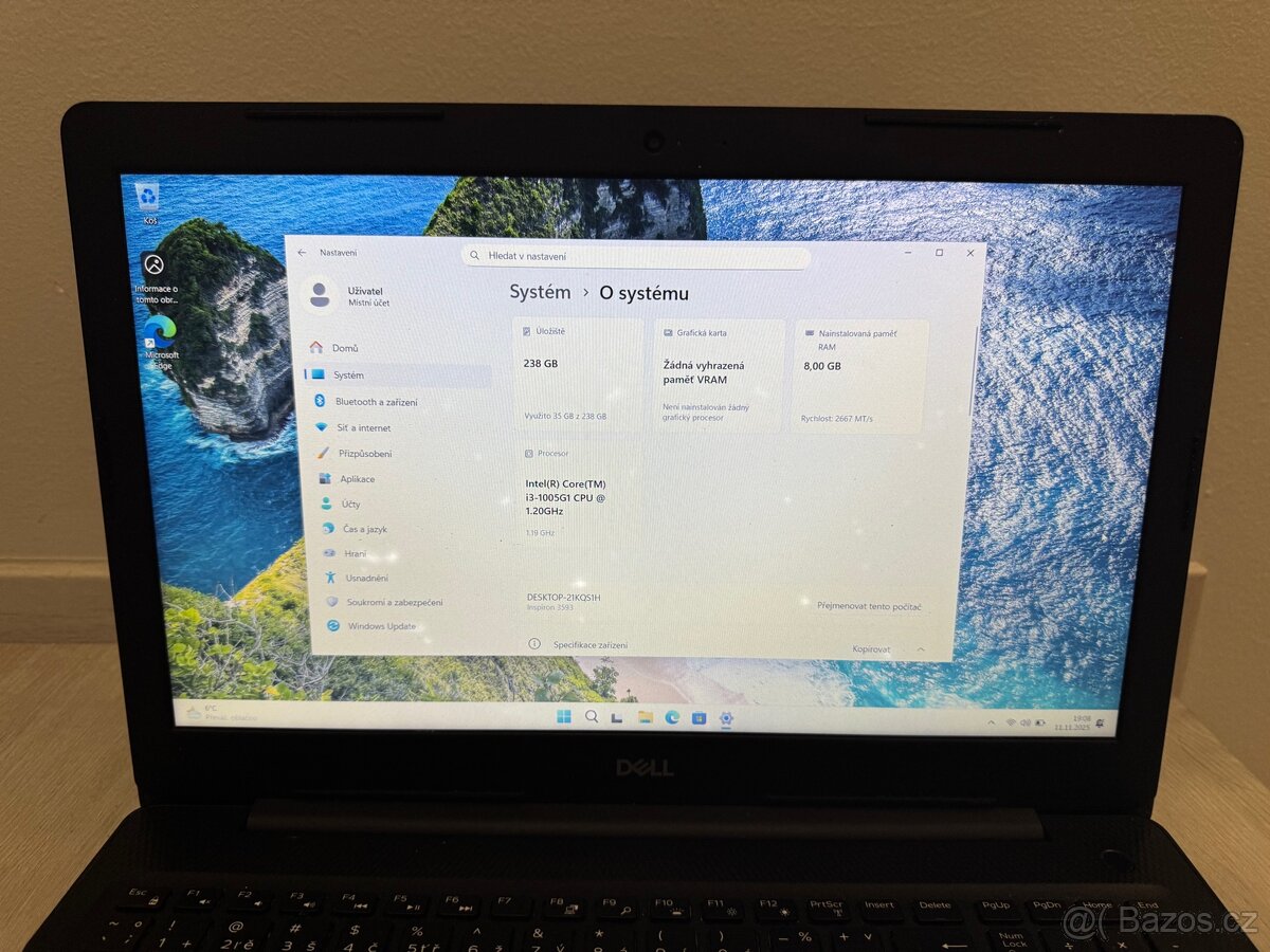 Dell Inspiron 3593 – i3-1005G1 | 8GB RAM | 256GB SSD | W11 - 6