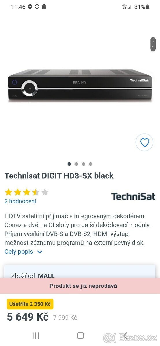 Satelitni prijímač Technisat Digit HD8-SX black - 6
