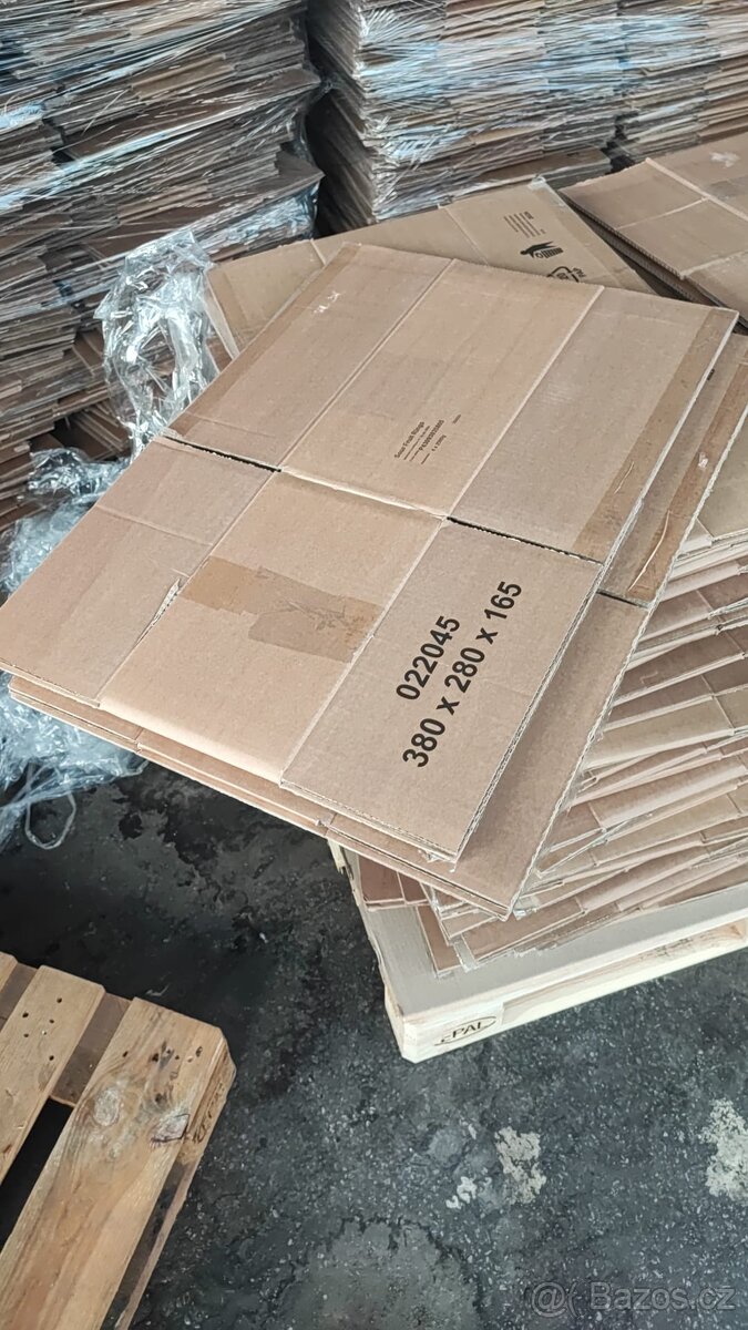 papírové Krabice klopové + proložky - 6