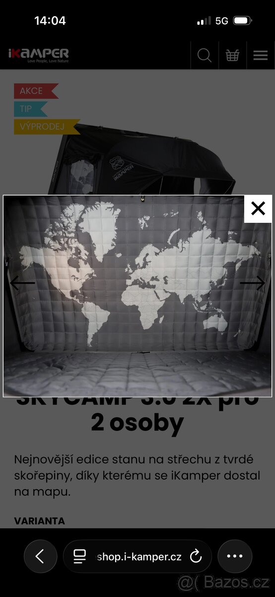 Střešní Stan ikamper 3.0 pro dvě osoby - 6
