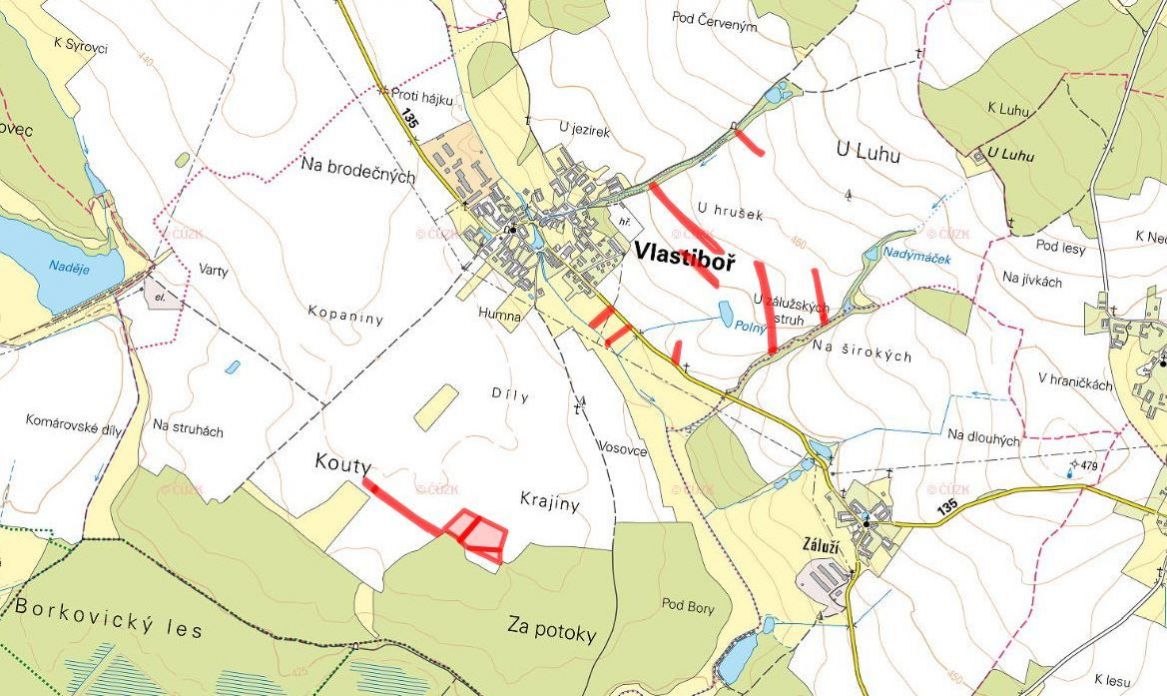 Zemědělská půda, prodej, Vlastiboř, Tábor - 6