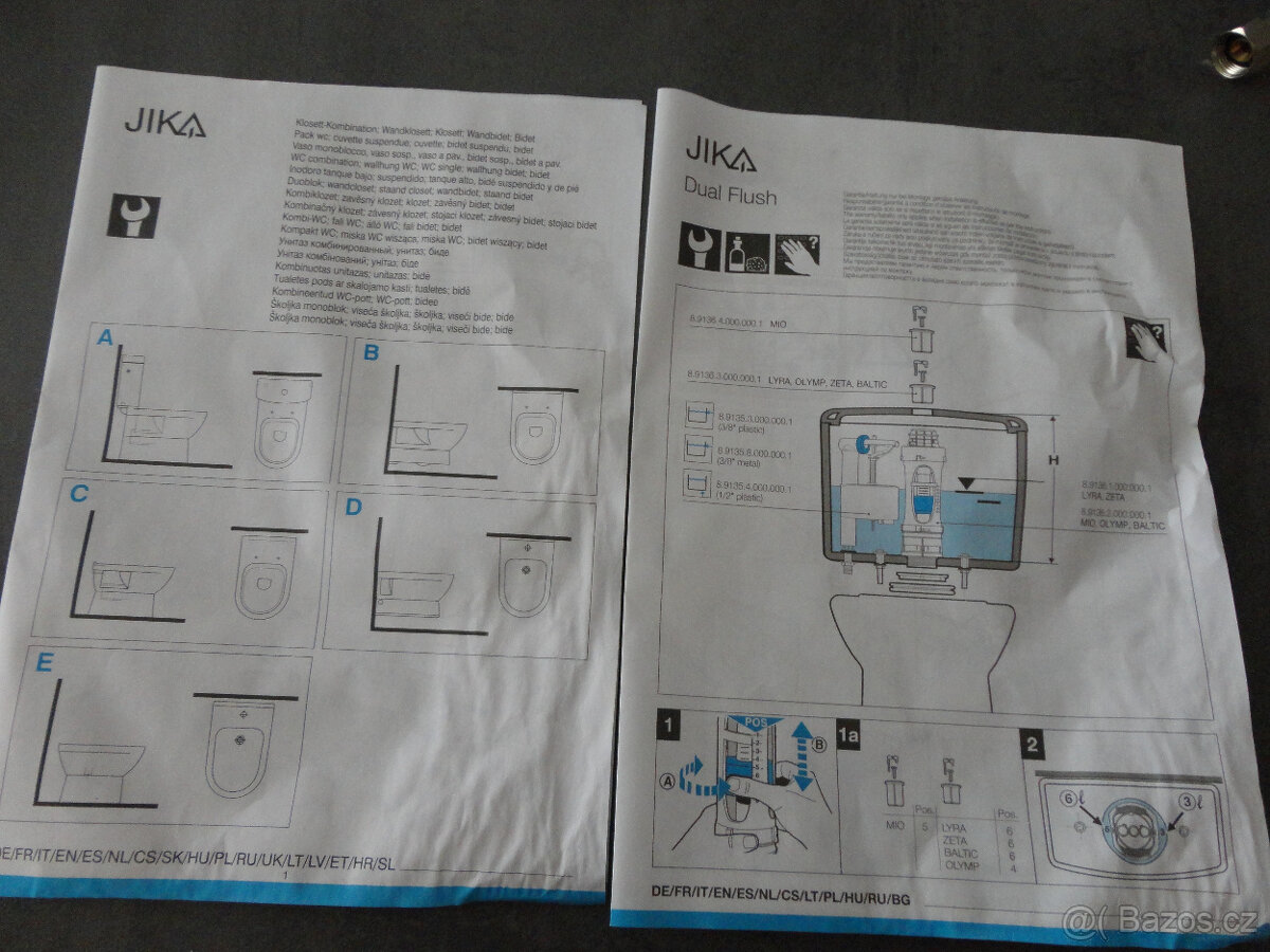Kombi WC JIKA Lyra Plus – nové, záruka - 6