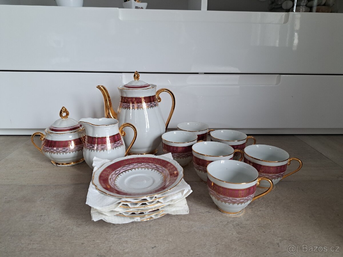 Porcelánový set na kávu -čaj - 6