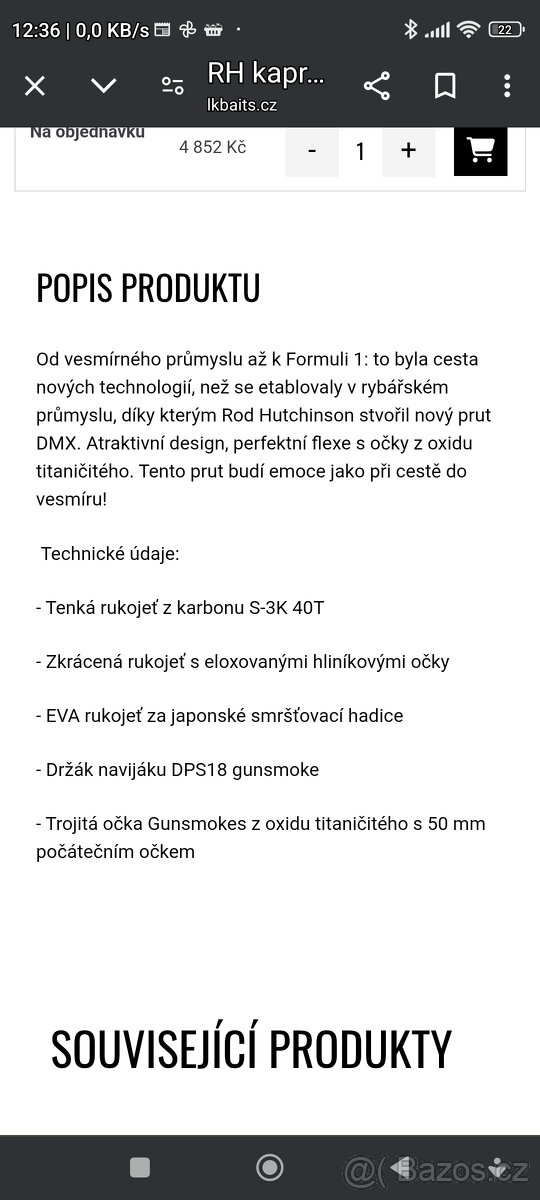 Kaprové pruty RD - 6