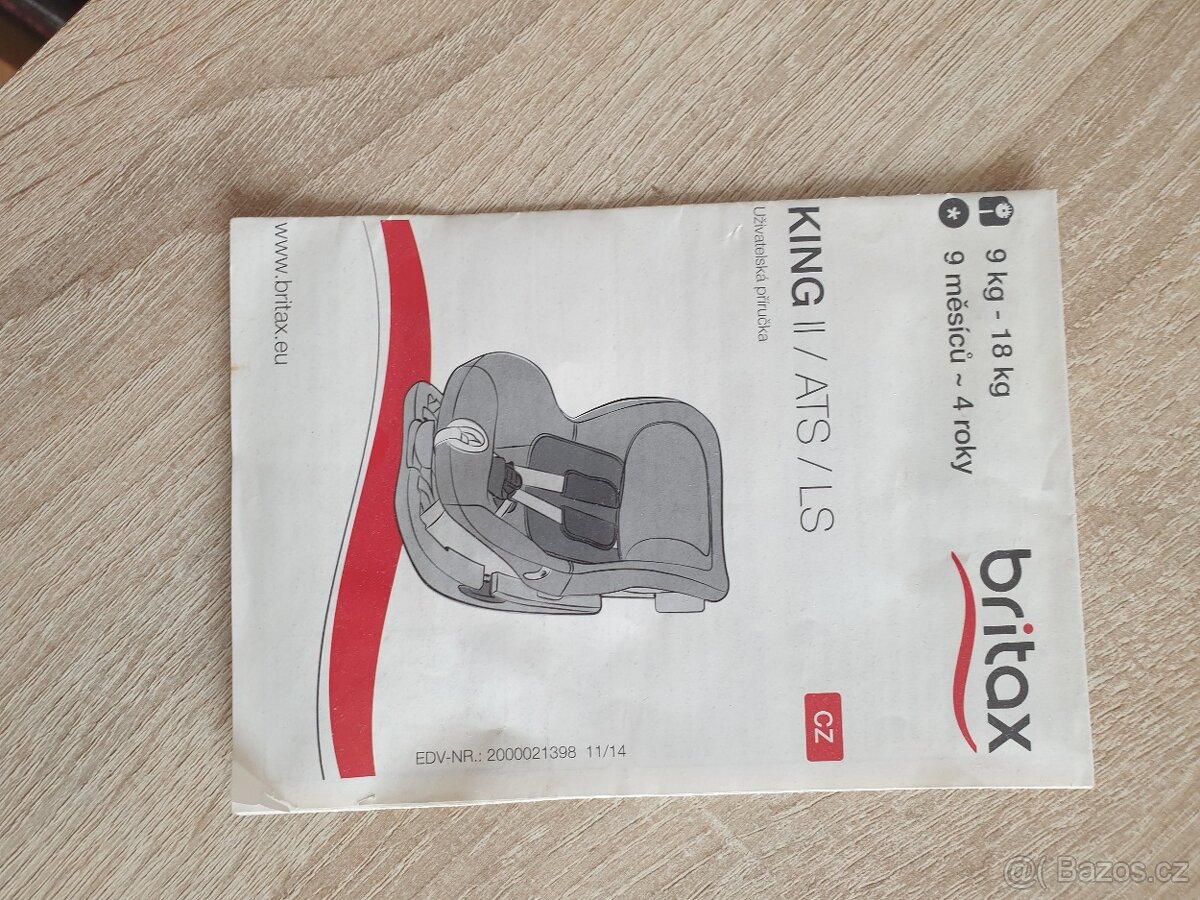 Autosedačka Britax King 9-18kg - 6