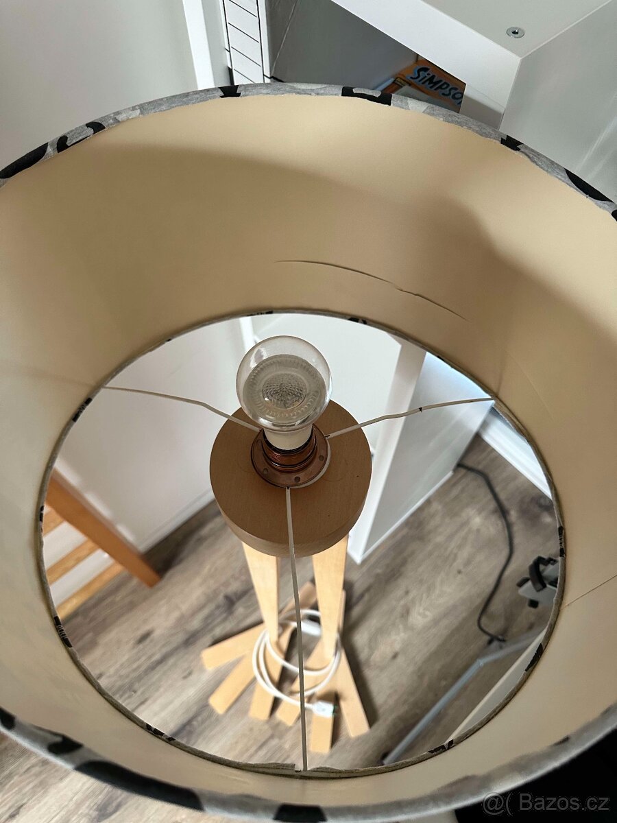 Designová dřevěná stojací lampa Emu pro děti - 6
