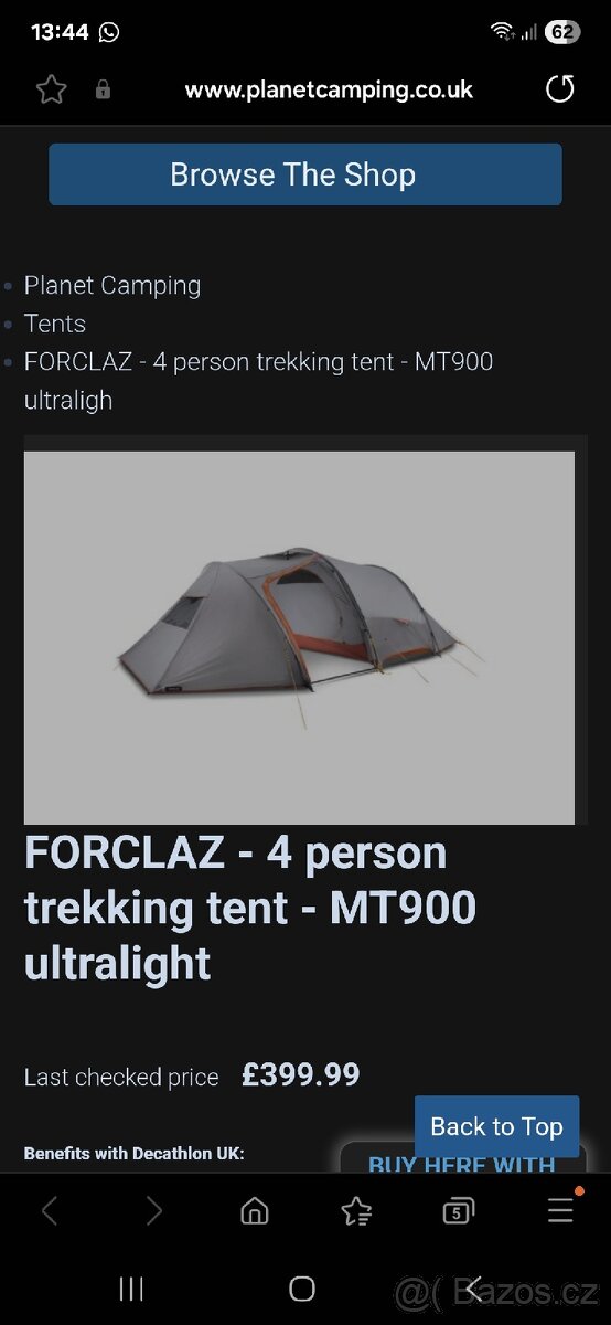 NOVÝ stan MT 900 UL, pro 4 osoby - 6