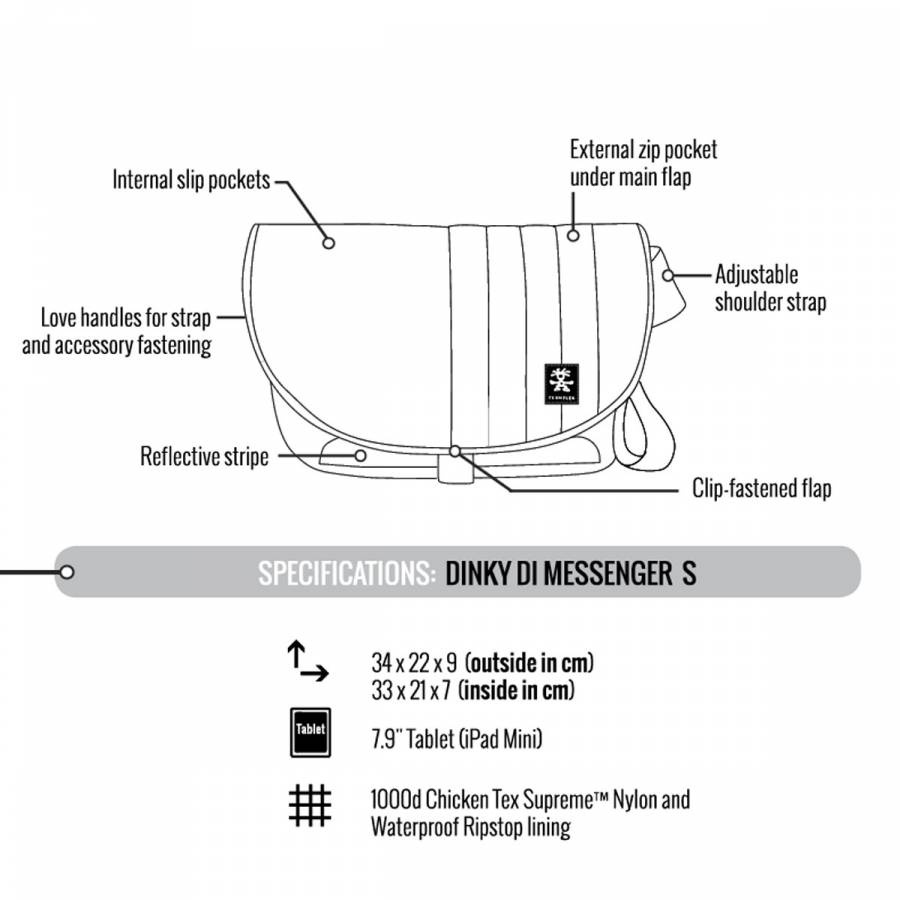 Nová brašna na notebook- CRUMPLER DINKY DI MESSENGER S - 6