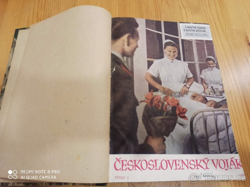 Vázané Knihy- časopis Československý Voják 1956 a 1957 kniha - 6