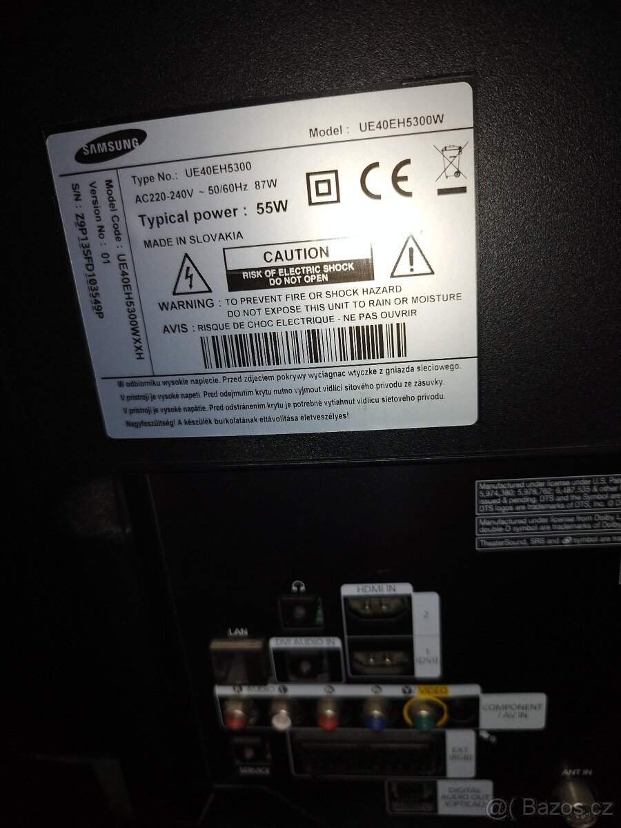 LED TV Samsung, blu ray přehrávač Samsung, set-top box, WiFi - 6