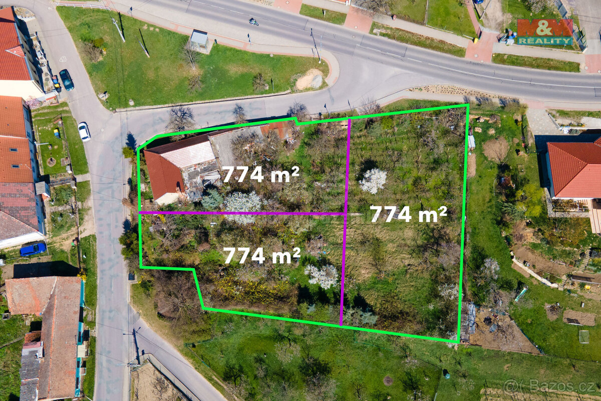 Prodej pozemku k bydlení, 2322 m², Dyje - 6
