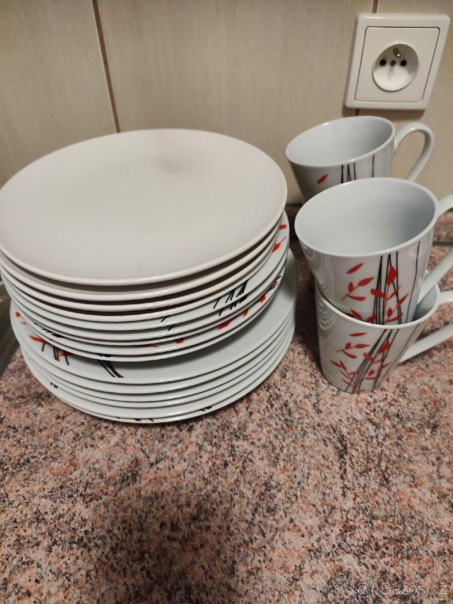 Sada nádobí talíře a hrnečky Banquet Palomba - 6