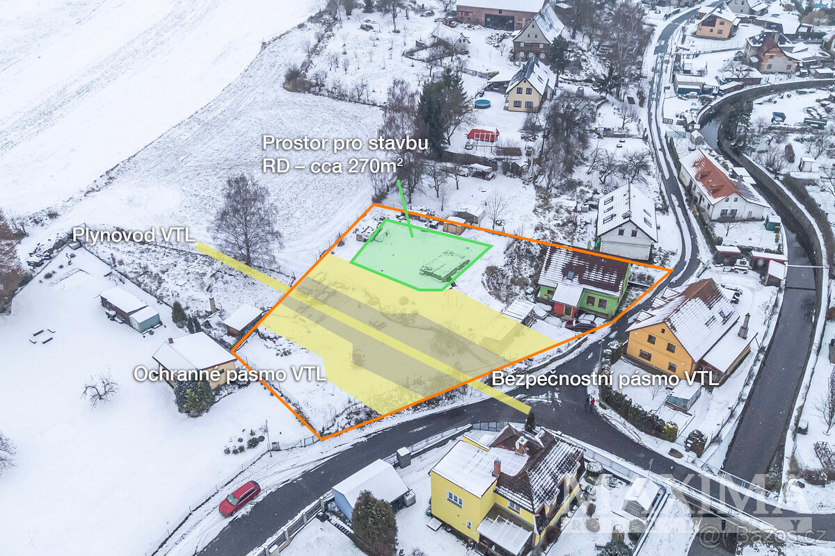 Pozemek o ploše 888 m2 - Česká Lípa, Dolní Libchava - 6