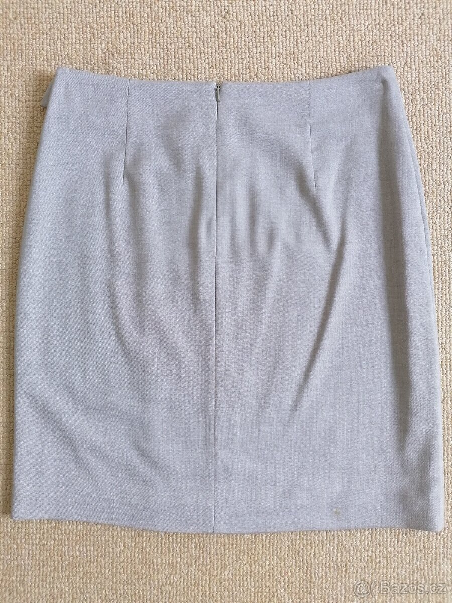 Světle šedá pouzdrová sukně Esprit, v. 38 - 6