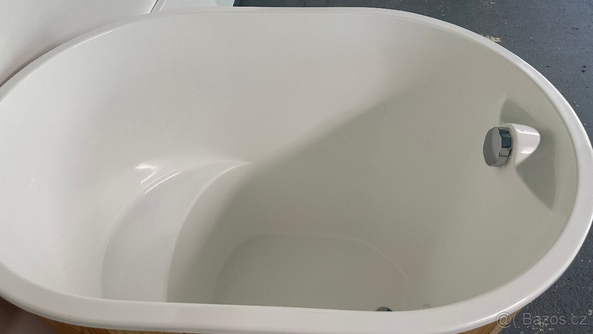 Ochlazovací káď s víkem ,schůdky k sauně - 6