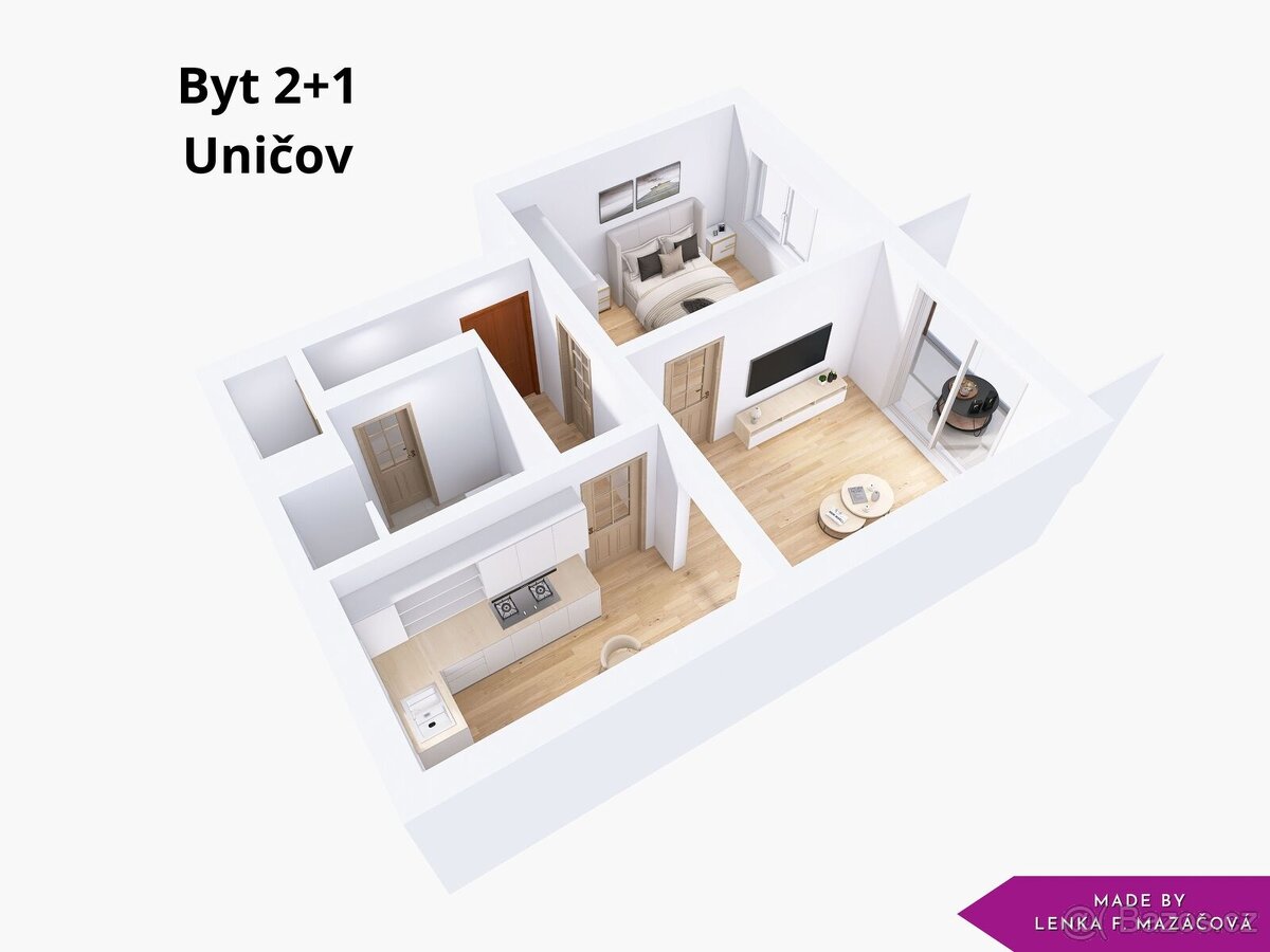 Prodej, byt 2+1, 58 m², Uničov - 6