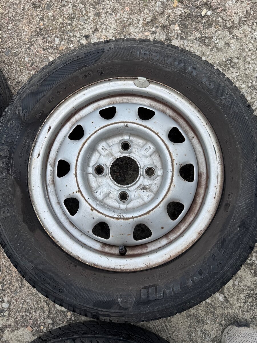 5× kola 165/70 R13 – ocelové disky - 6