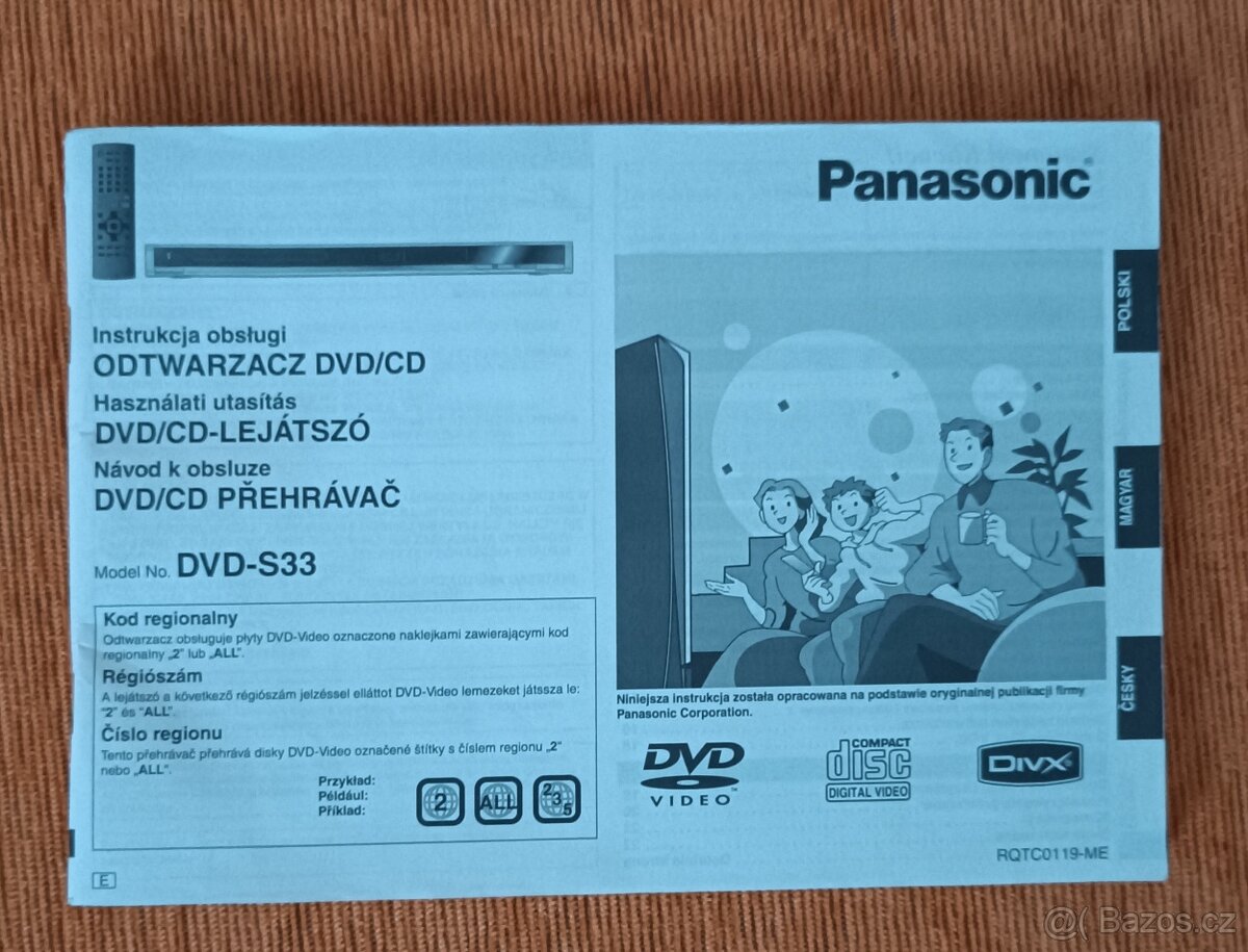 Televize Panasonic,setobox a DVD přehrávač +televizní stolek - 6