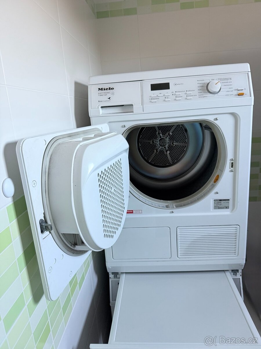 Prodám pračku a sušičku Miele W3985/T8967WP-věž - 6