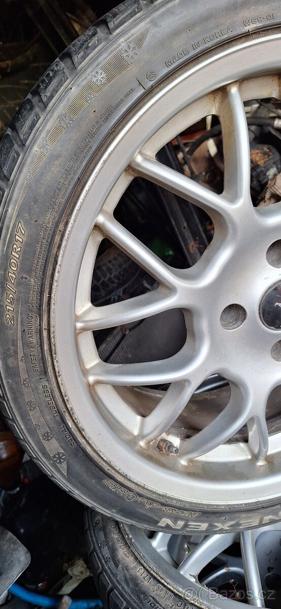 Alu kola Peugeot 4× 108 215/40/17' na zimnich - 6