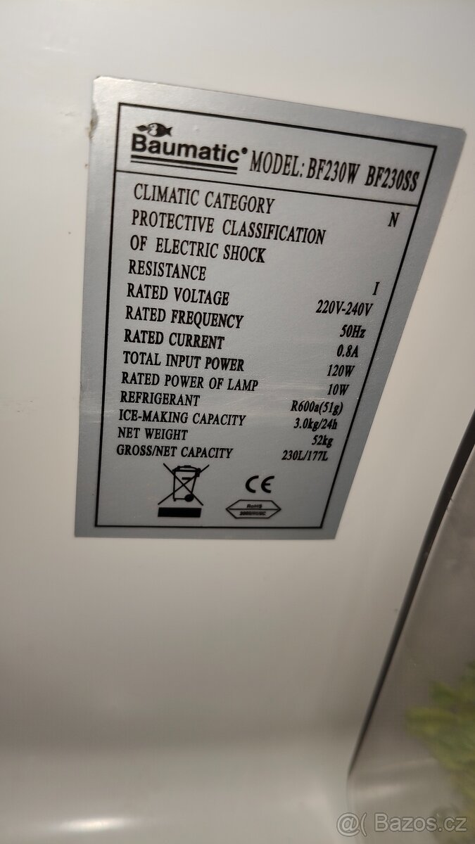 Lednice A++ BAUMATIC pěkná úsporná lednice s mrazákem - 6