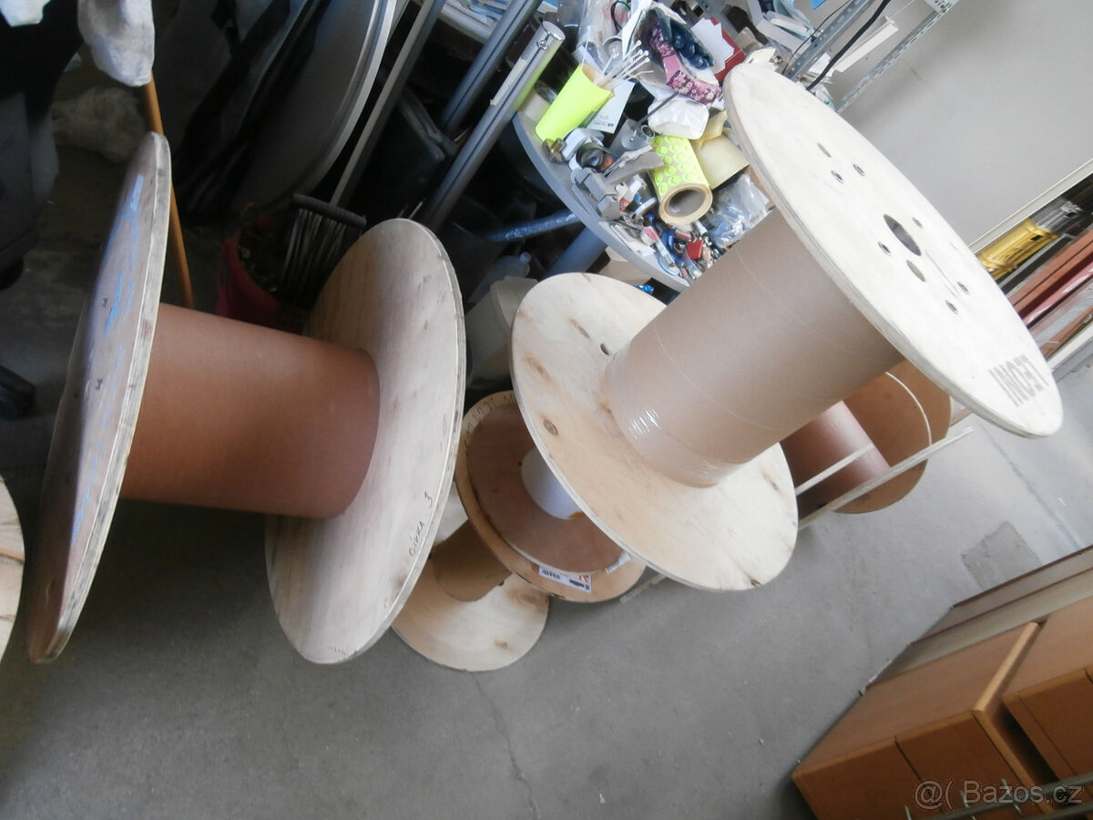 Špulka dřevěná, design stolek, podstavec od 199 kč - 6