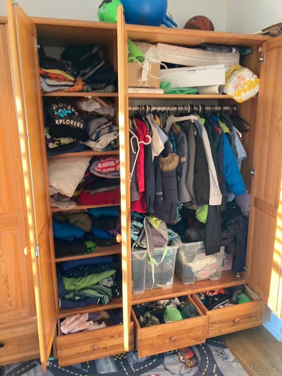 Dětský pokoj nábytek, skříň, borovice - 6