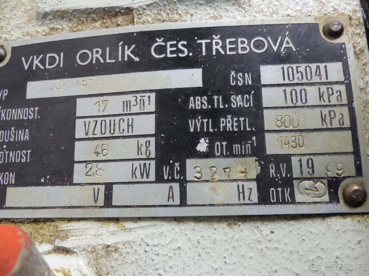 kompresorová jednotka Orlík - 6