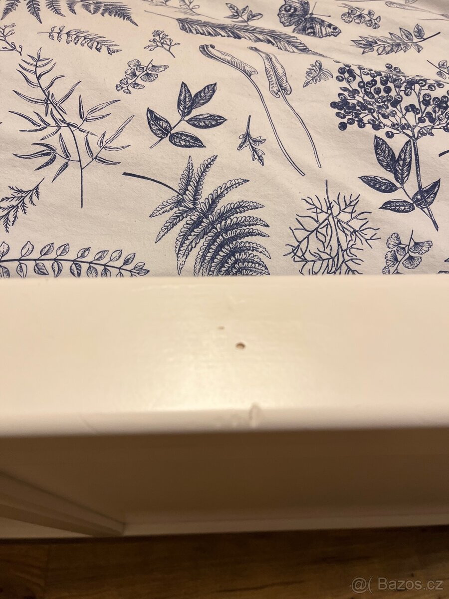 Postel 180/200 masiv bílá s šuplíky - 6