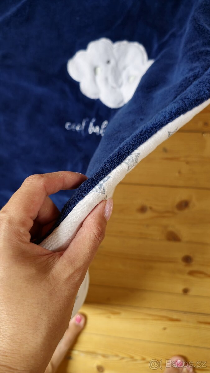 Zelená a modrá deka pro miminko - 6