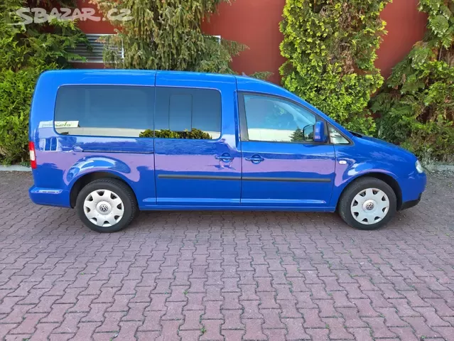 Caddy Maxi 1.9TDI 77kW,7míst,webasto,taž,bez koroze,serviska - 6