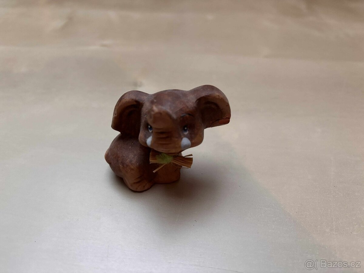 sošky zvířátek - sloni, labuť, kočka (různé materiály) - 6