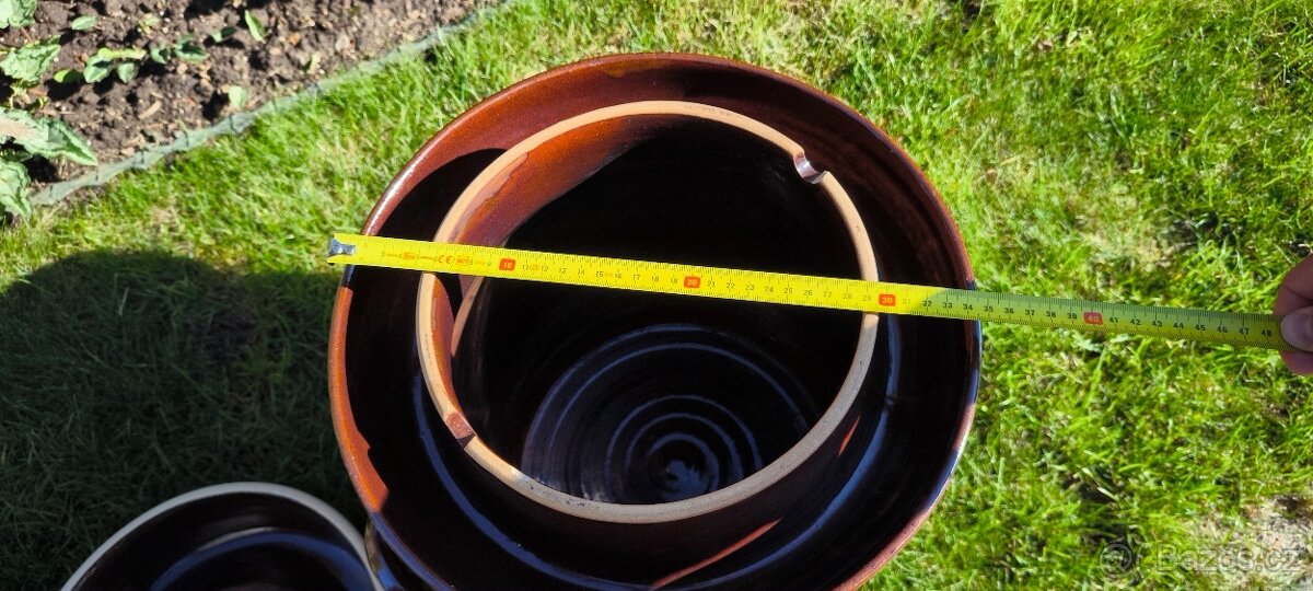 Keramický zelák s víkem, 20 l - 6