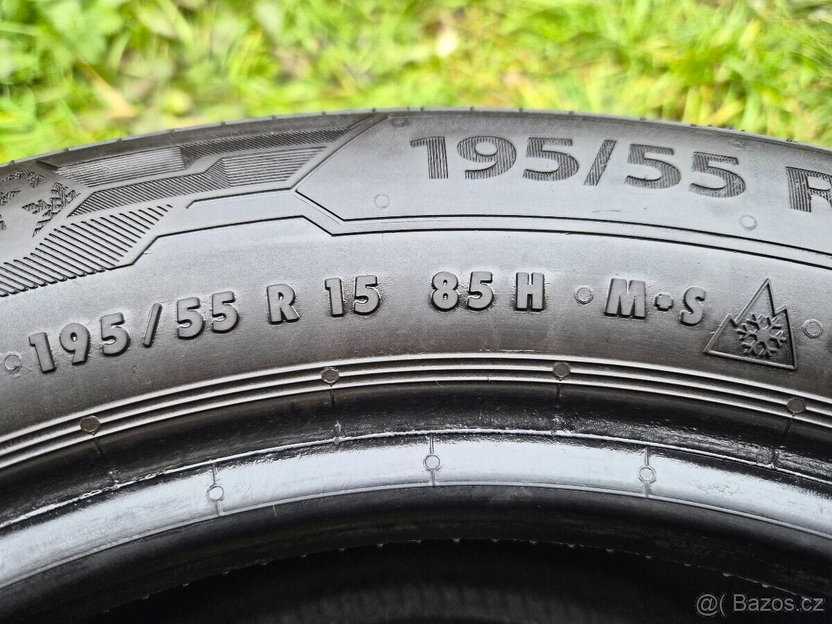 2x Zimní pneu Barum Polaris 5 - 195/55 R15 - 95% - 6