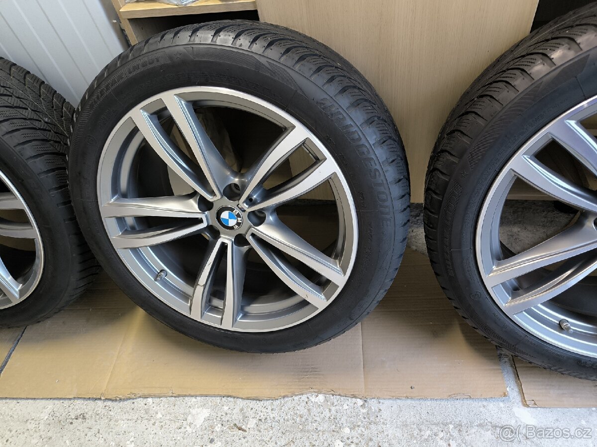 Alu kola BMW 6 5x112 r19 Originál, M paket, zimní pneu - 6