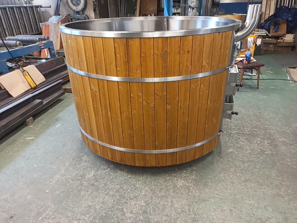 Nerezový koupací sud.káď. - 6